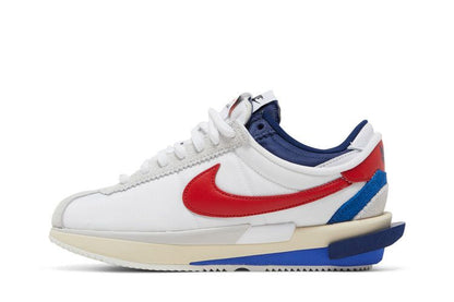 Nike Cortez 4.0 Sacai White University Red Blue - DQ0581-100