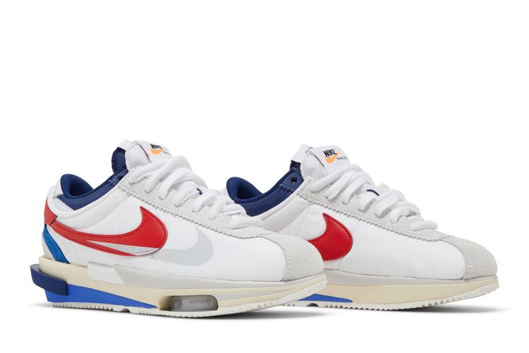 Nike Cortez 4.0 Sacai White University Red Blue - DQ0581-100