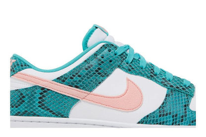 Nike Dunk Low Snakeskin Washed Teal Bleached Coral - DR8577-300