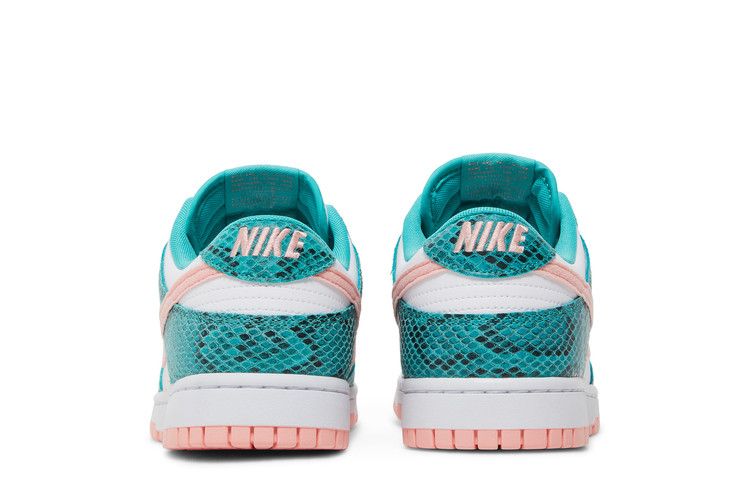 Nike Dunk Low Snakeskin Washed Teal Bleached Coral - DR8577-300