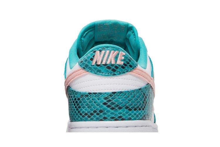 Nike Dunk Low Snakeskin Washed Teal Bleached Coral - DR8577-300