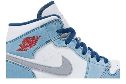 Air Jordan Air Jordan 1 Mid French Blue Fire Red - DN3706-401 / DR6235-401