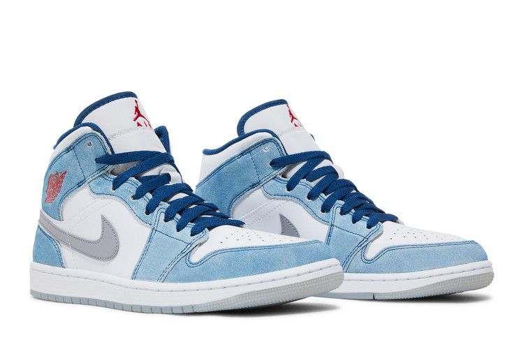 Air Jordan Air Jordan 1 Mid French Blue Fire Red - DN3706-401 / DR6235-401