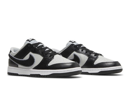 Nike Dunk Low Chenille Swoosh Grey Black - DQ7683-001