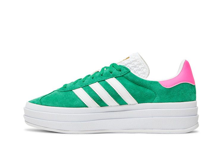 Adidas Gazelle Bold Green Lucid Pink - IG3136