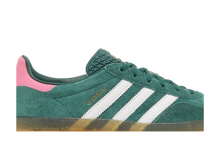 Adidas Gazelle Indoor Collegiate Green Lucid Pink - IG5929