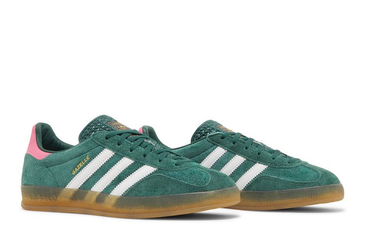 Adidas Gazelle Indoor Collegiate Green Lucid Pink - IG5929