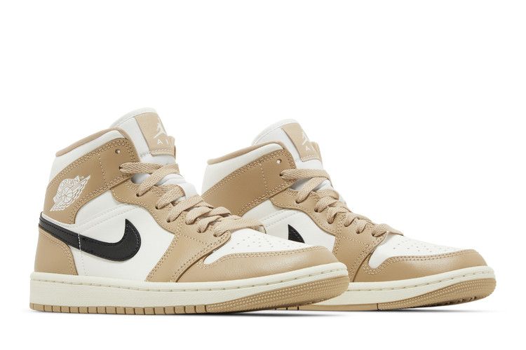 Air Jordan Air Jordan 1 Mid Tan Black - BQ6472-103