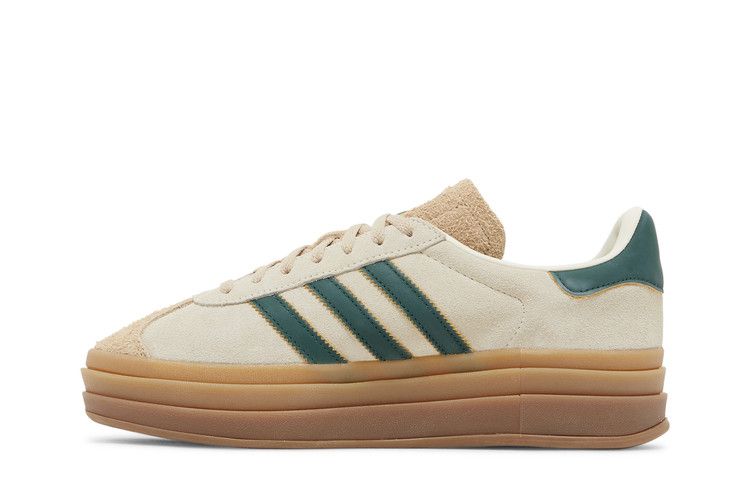 Adidas Gazelle Bold Magic Beige Collegiate Green - ID7056