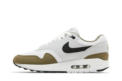 Nike Air Max 1 White Black Medium Olive - FD9082-102