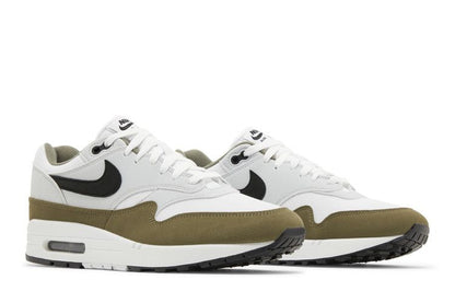 Nike Air Max 1 White Black Medium Olive - FD9082-102