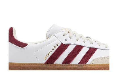 Adidas Samba OG Sporty & Rich White Core Burgundy - IF5660