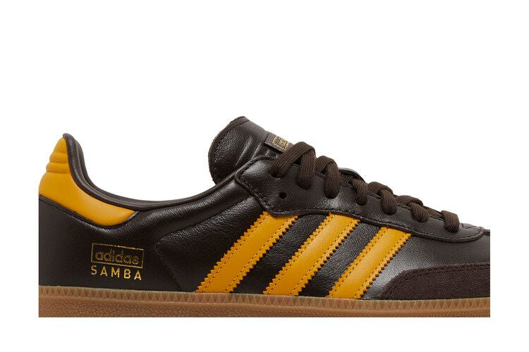 Adidas Samba OG Dark Brown Yellow - IG6174