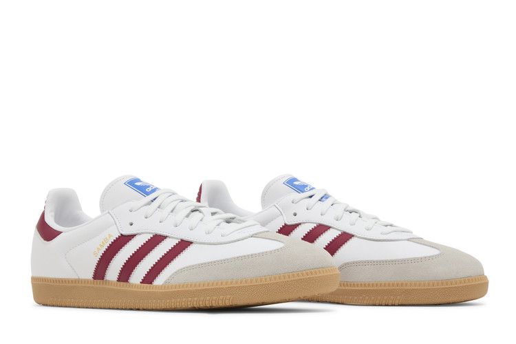 Adidas Samba OG White Burgundy Gum - IF3813