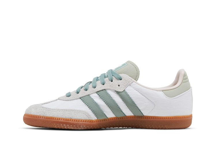 Adidas Samba OG  Cloud White Silver Green - ID0492