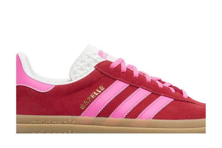 Adidas Gazelle Bold Collegiate Red Lucid Pink - IH7496