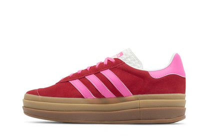 Adidas Gazelle Bold Collegiate Red Lucid Pink - IH7496