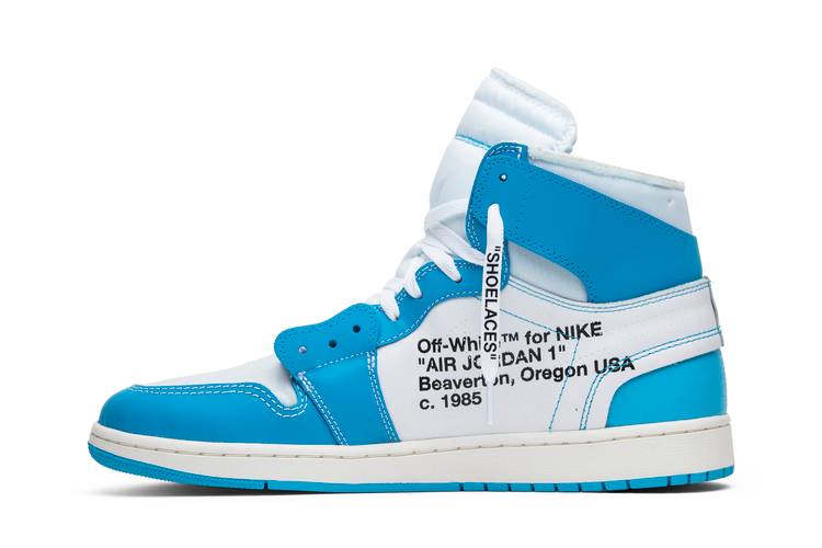 Air Jordan Air Jordan 1 Retro High Off-White University Blue - AQ0818-148