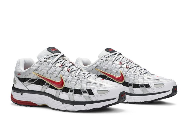 Nike P-6000 White Gold Red - BV1021-101