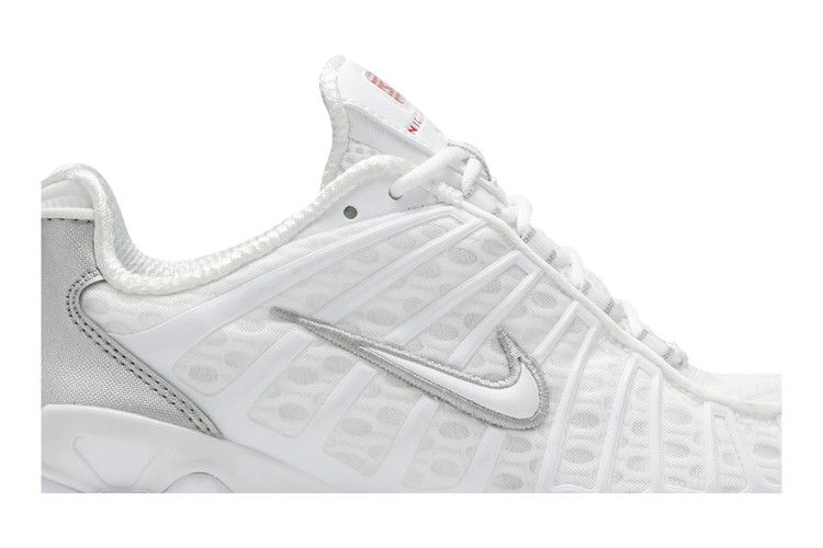 Nike Shox TL White Metallic Silver Max Orange - AR3566-100 / AV3595-100