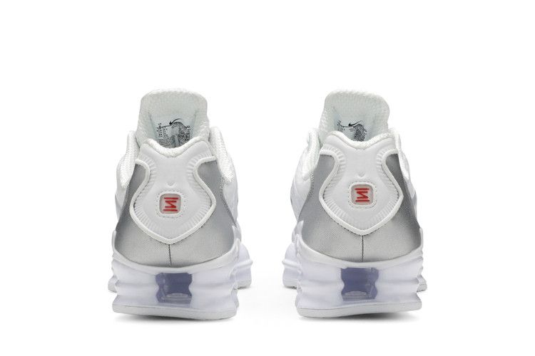 Nike Shox TL White Metallic Silver Max Orange - AR3566-100 / AV3595-100