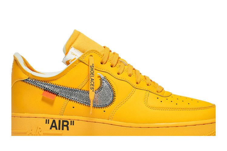 Nike Air Force 1 Low Off-White University Gold Metallic Silver - DD1876-700