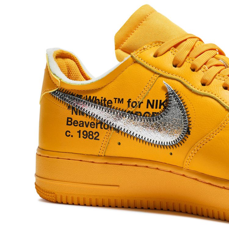 Nike Air Force 1 Low Off-White University Gold Metallic Silver - DD1876-700