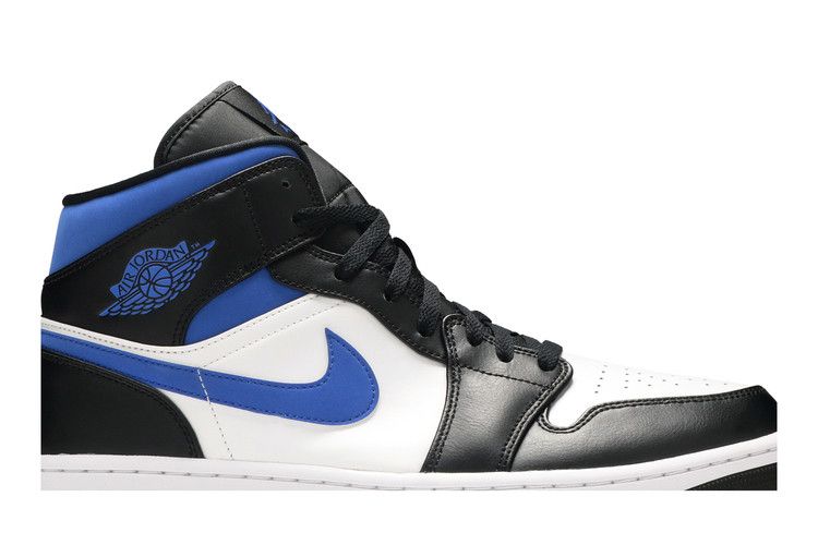 Air Jordan Air Jordan 1 Mid White Black Royal - 554725-140 / 554724-140