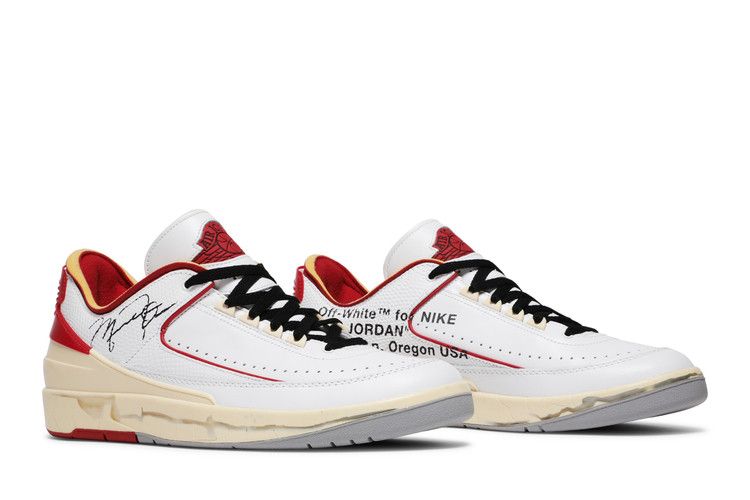 Air Jordan Air Jordan 2 Retro Low SP Off-White White Red - DJ4375-106