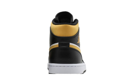 Air Jordan Air Jordan 1 Mid White Pollen Black - 554724-177 / 554725-177