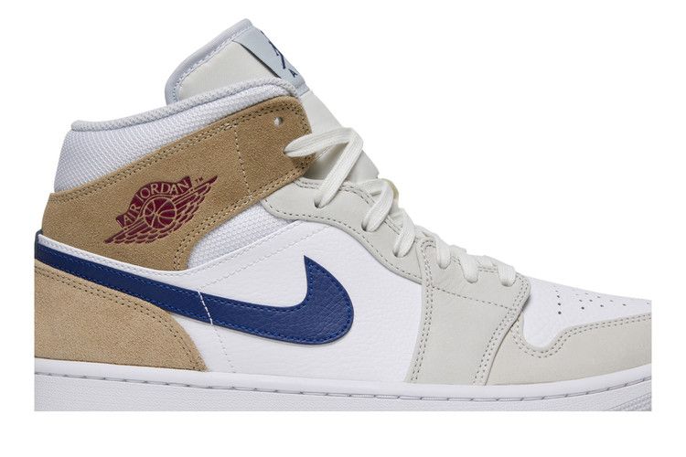 Air Jordan Air Jordan 1 Mid Tan Suede Navy - DO6726-100