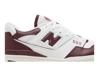 New Balance 550 White Burgundy - BB550BZ1