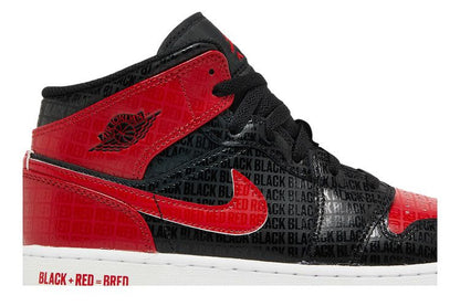 Air Jordan Air Jordan 1 Mid Bred Text - DM9650-001