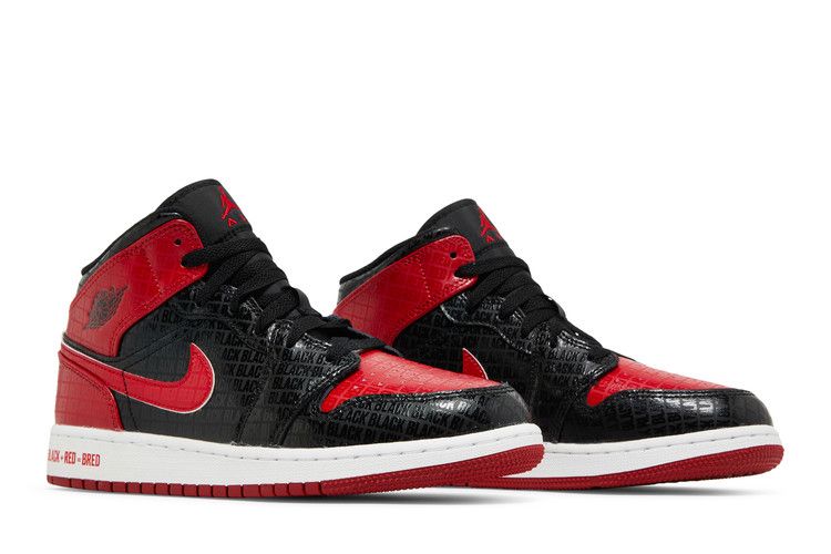 Air Jordan Air Jordan 1 Mid Bred Text - DM9650-001