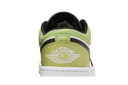 Air Jordan Air Jordan 1 Low Vivid Green Snakeskin - DX4446-301