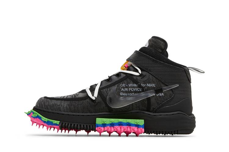 Nike Air Force 1 Mid Off-White Clear Black - DO6290-001