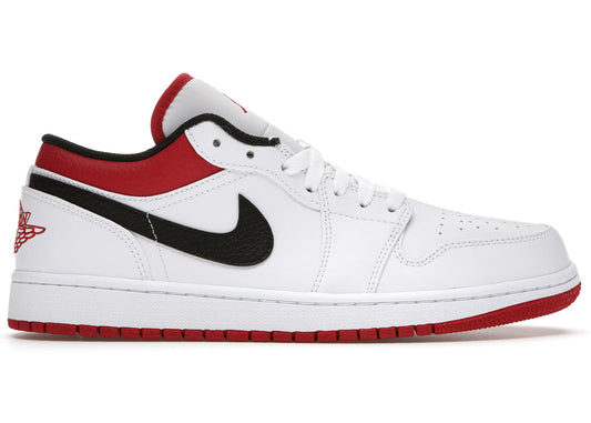 Air Jordan Air Jordan 1 Low White University Red Black - 553558-118