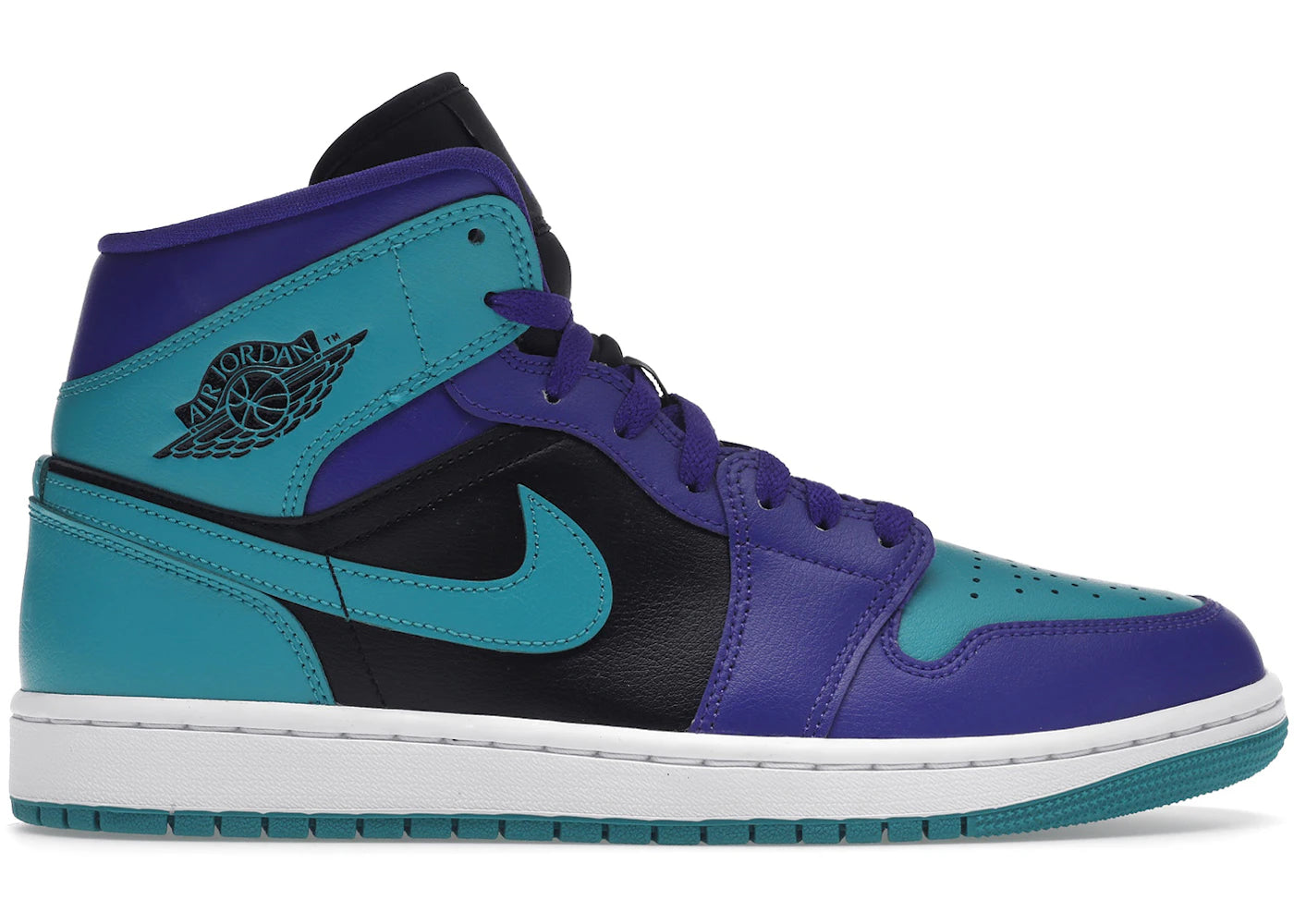 Air Jordan Air Jordan 1 Mid Black Grape - BQ6472-502