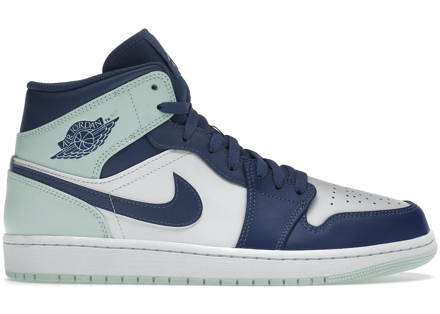 Air Jordan Air Jordan 1 Mid Mystic Navy Mint Foam - 554724-413 / 554725-413