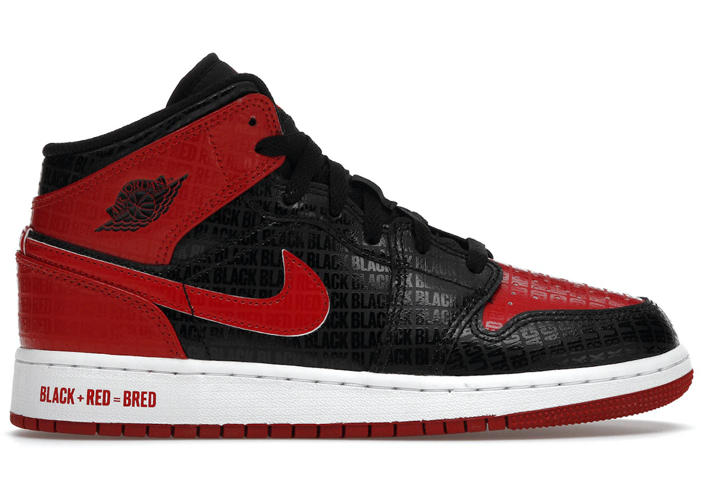 Air Jordan Air Jordan 1 Mid Bred Text - DM9650-001