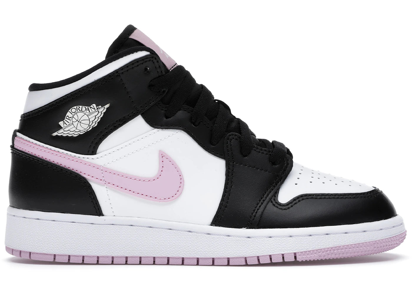 Air Jordan Air Jordan 1 Mid White Black Light Arctic Pink - 555112-103