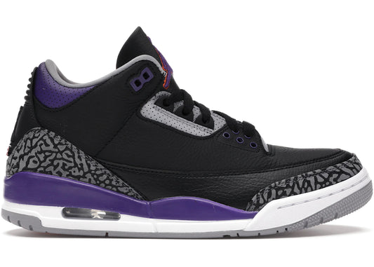 Air Jordan Air Jordan 3 Retro Black Court Purple - CT8532-050