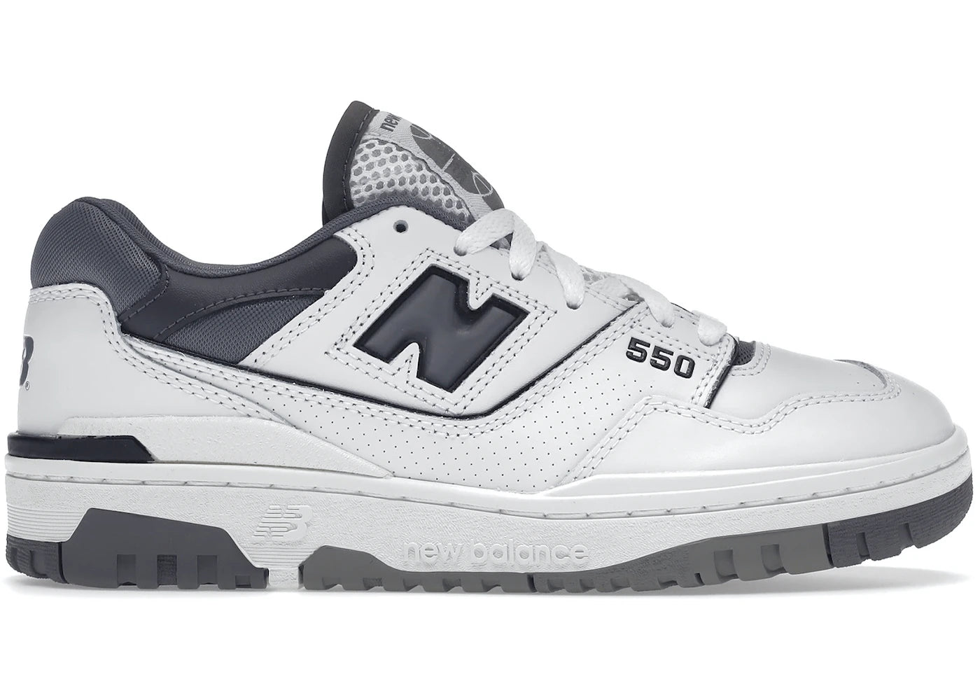 New Balance 550 White Dark Grey - BB550WTG