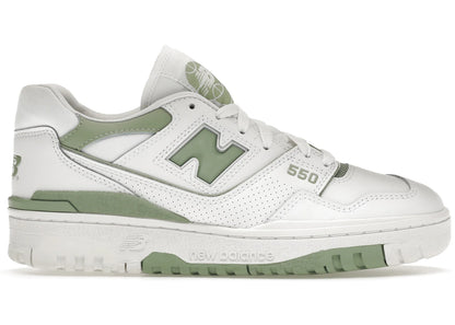 New Balance 550 White Mint Green - BB550FS1