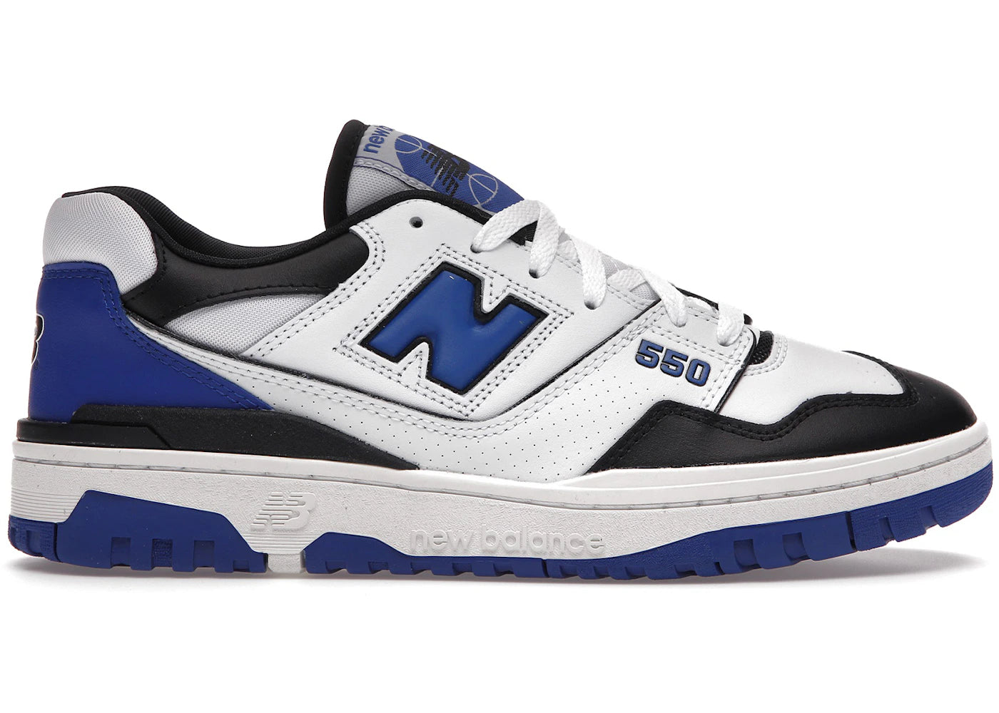 New Balance 550 White Royal Black - BB550HN1