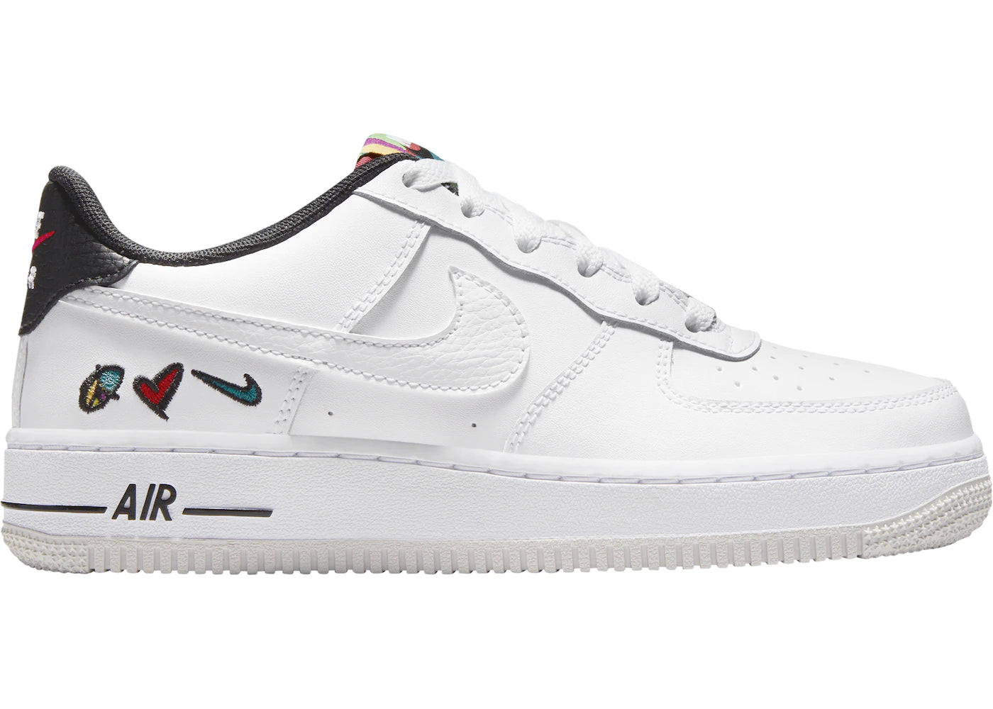 Nike Air Force 1 Low '07 LV8 3 Peace, Love, Swoosh - DM8148-100 / DM8154-100