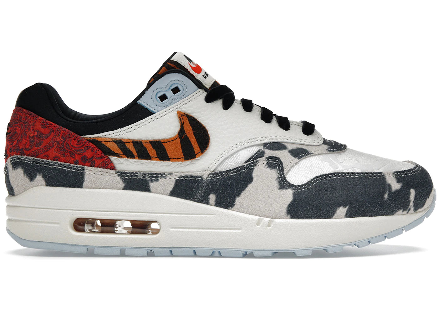 Nike Air Max 1 '87 Tiger Swoosh Cow Print - FD0827-133