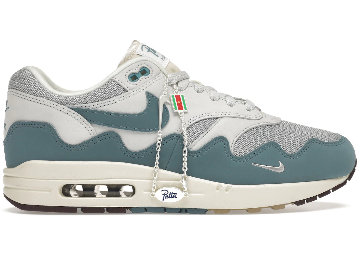 Nike Air Max 1 Patta Noise Aqua (Special Box + Bracelet) - DH1348-004