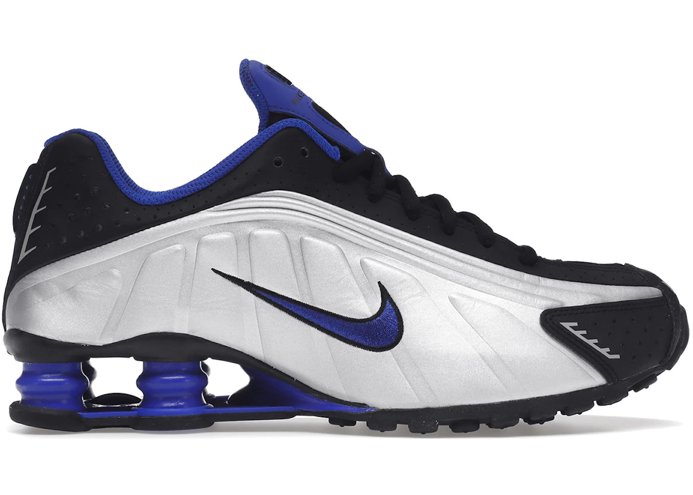 Nike Shox R4 Racer Blue Metallic Silver - HJ7303-445 / BQ4000-002