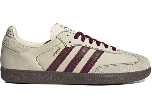 Adidas Samba OG Wonder White Maroon - IG1987